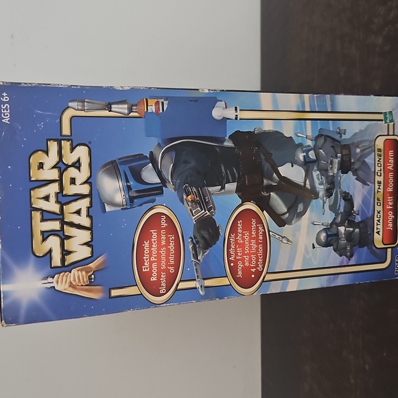 Star Wars Jango Fett Electronic Room Protector - Silver and Blue - Picture 5 of 7